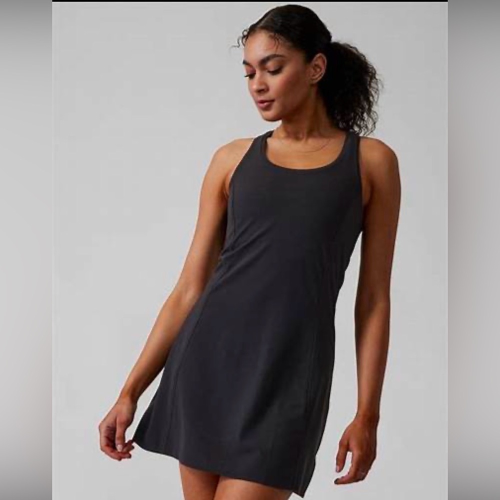 Athleta Black Midi Dress